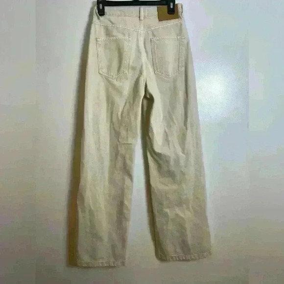 Bershka Beige Wide Leg Jeans - Picture 6 of 12